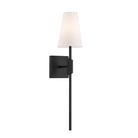 Meridian M90114MBK One Light Wall Sconce in Matte Black