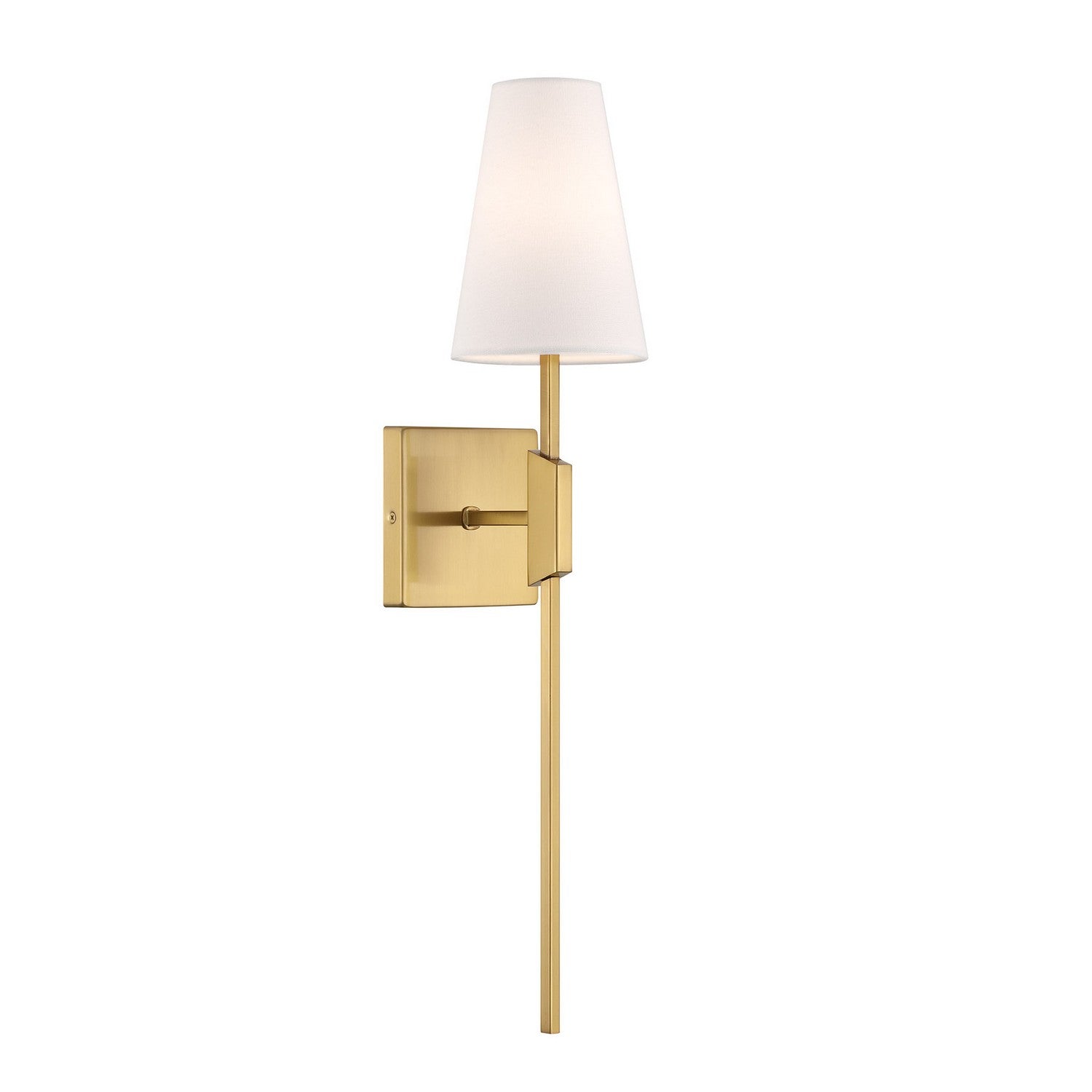 Meridian M90114NB One Light Wall Sconce in Natural Brass