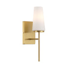 Meridian M90115NB One Light Wall Sconce in Natural Brass