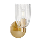 Meridian M90120NB One Light Wall Sconce in Natural Brass