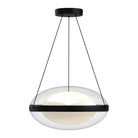 Kuzco Canada - PD76316-BK/OP-UNV - LED Pendant - Virgo - Black/Opal Glass