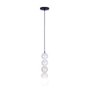 Kalco - 522012MB - One Light Pendant - Pearls - Matte Black
