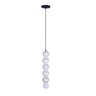 Kalco - 522013MB - One Light Pendant - Pearls - Matte Black