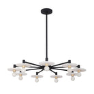 Kalco - 522671MB - Nine Light Pendant - Discus - Matte Black
