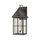 Troy Lighting Canada - B6623-PBR/GRA - One Light Wall Sconce - Toby - Patina Brass And Graphite
