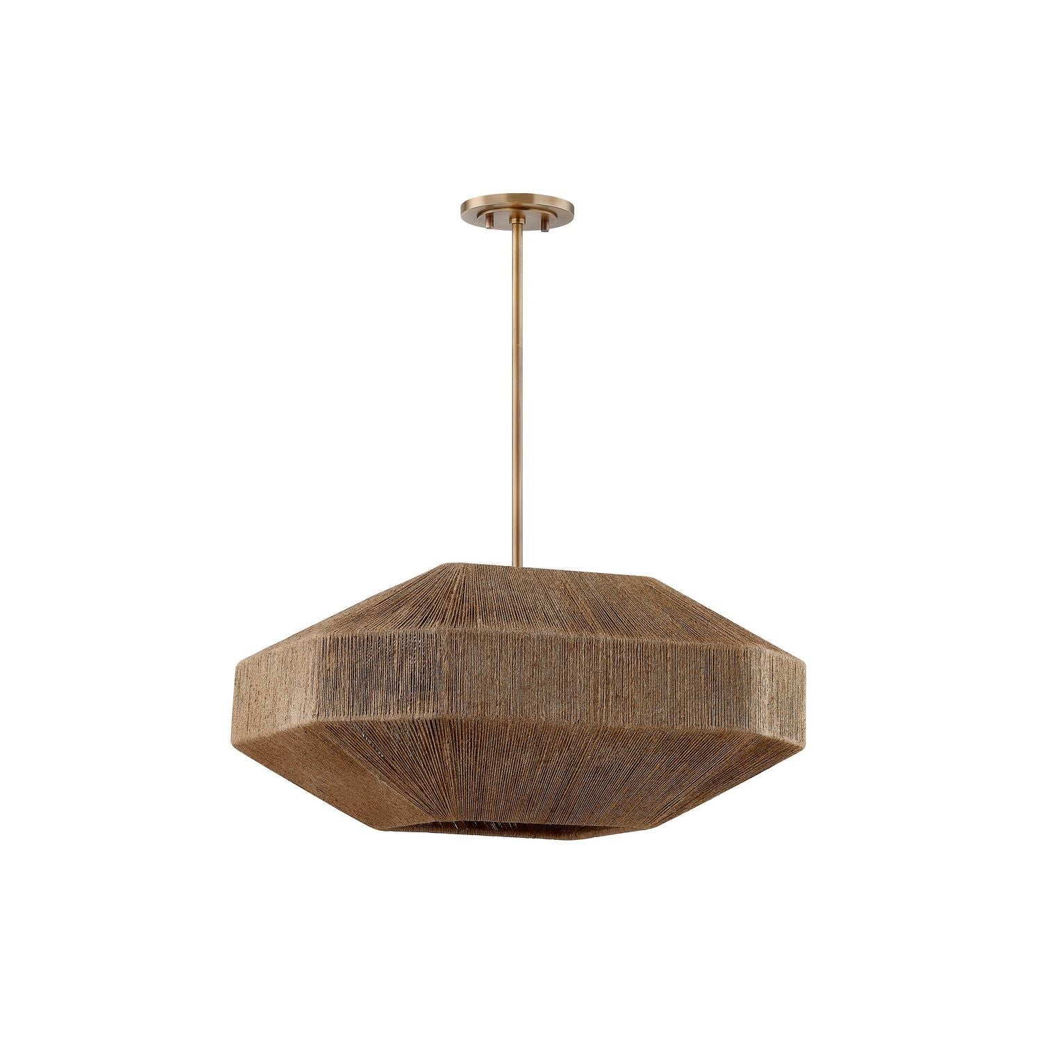Troy Lighting Canada - F3624-PBR - Four Light Chandelier - Laken - Patina Brass