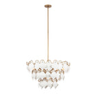Kalco - 525155MG - Ten Light Pendant - MANTA - Modern Gold