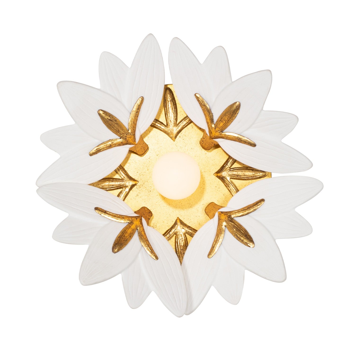Kalco - 525621OL - One Light Wall Sconce - BLOOM - Oxidized Gold Leaf