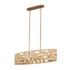 Kalco - 525761MGW - Six Light Island Pendant - SOGA - Modern Gold And White