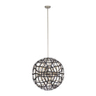 Kalco - 525855BTS - 13 Light Pendant - ENTICE - Matte Black / Tarnish Silver
