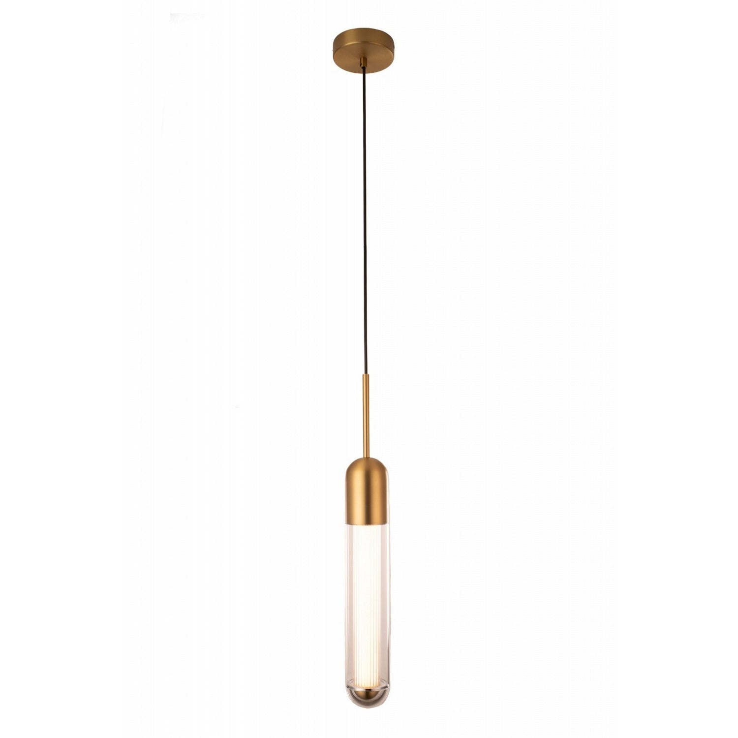 Avenue Lighting - HF7301-AB - LED Pendant - Nautilus - Aged Brass