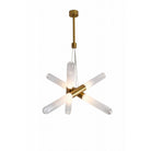 Avenue Lighting - HF7433-AB - Six Light Pendant - Tribeca - Aged Brass