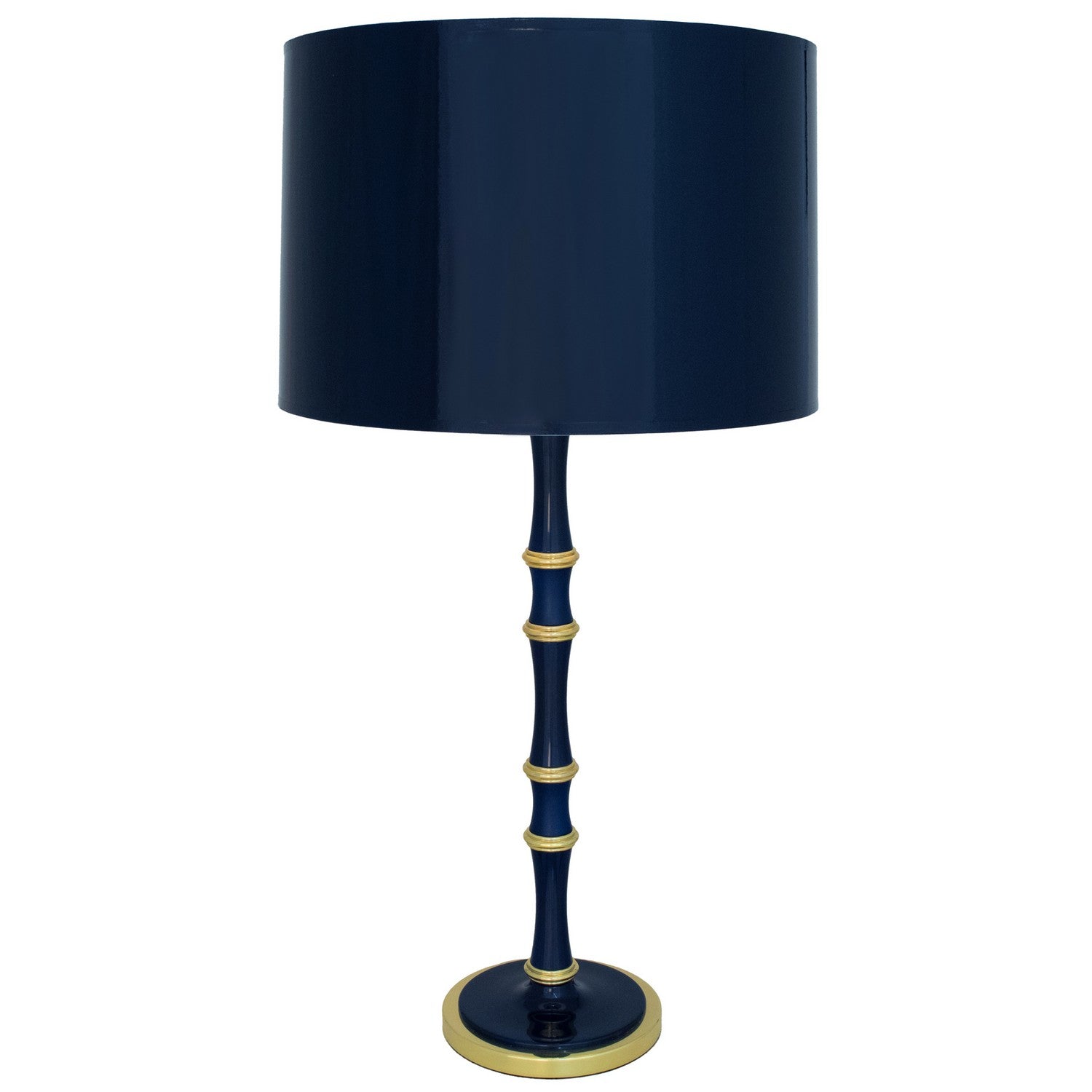 Robert Abbey - MB71MMBX - One Light Table Lamp - Kane - Midnight Blue/Matte Midnight Blue w/Modern Brass