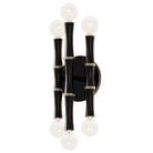 Robert Abbey - OS76 - Six Light Wall Sconce - Kane - Obsidian w/Polished Nickel