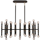 Robert Abbey - OS77 - 42 Light Pendant - Kane - Obsidian w/Modern Brass