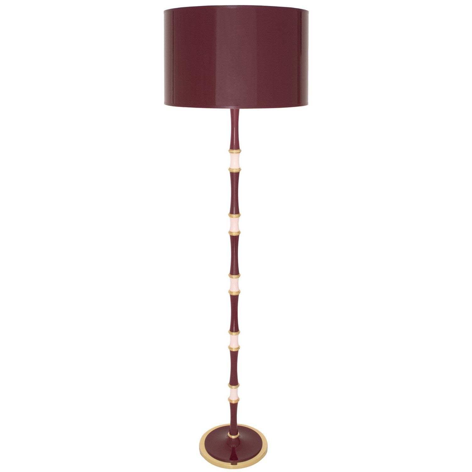 Robert Abbey - SM73RWX - One Light Floor Lamp - Kane - Sugar Plum/Rose Water w/Modern Brass