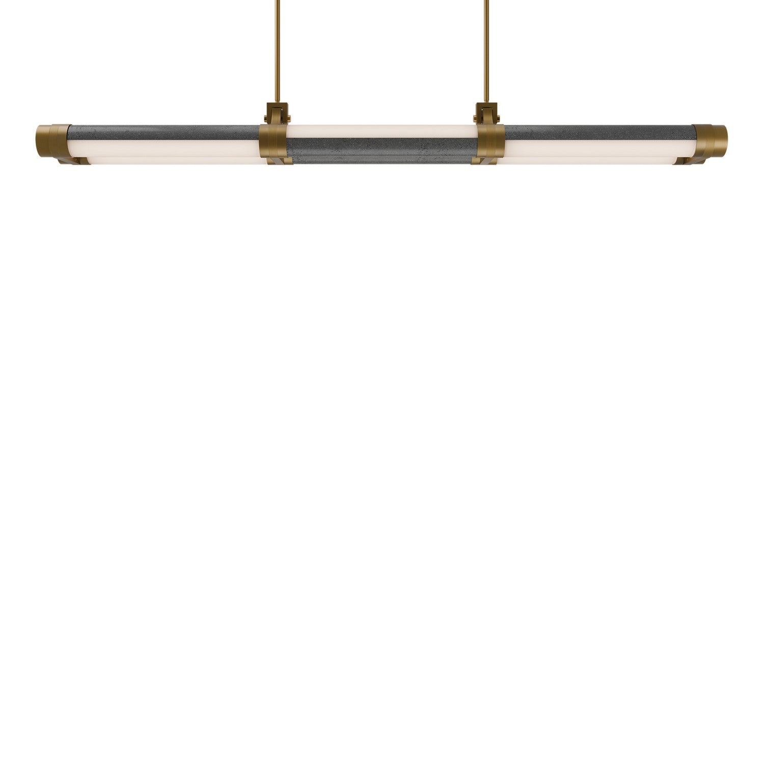 Modern Forms Canada - PD-6548-40-BV/AB - LED Linear Pendant - Catania - Bassalt Stone/Aged Brass