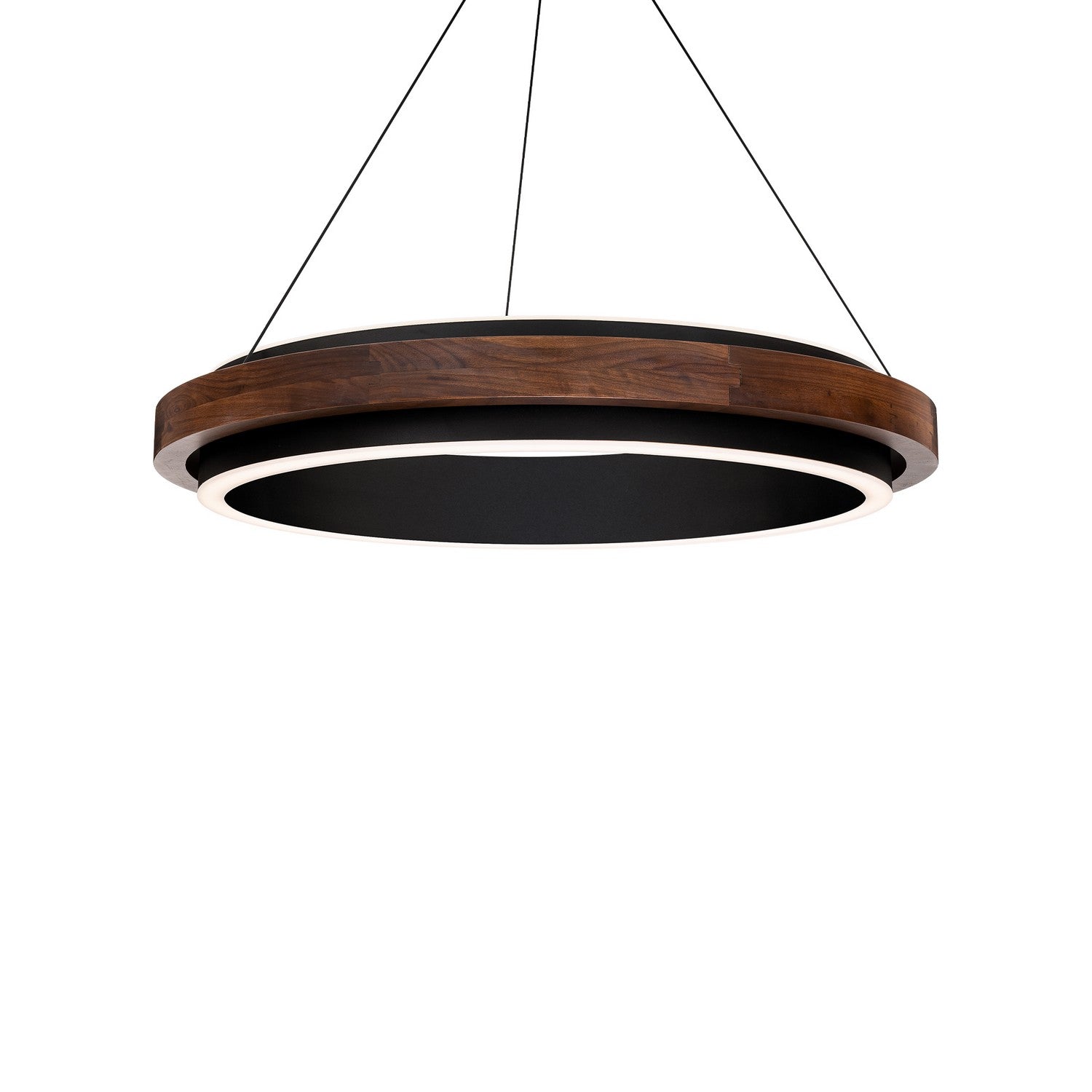 Modern Forms Canada - PD-88529-BK/DW - LED Pendant - Delaney - Black/Dark Walnut