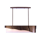 Kalco - 523065BGD - Five Light Linear Pendant - MIDWAY - Pearlized Antique Brass