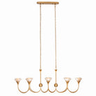 Kalco - 525361MG - Eight Light Island Pendant - FLORA - Modern Gold