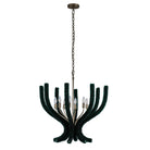 Kalco - 525955BCG/GRN - Eight Light Chandelier - CORAL - Brushed Champagne Gold