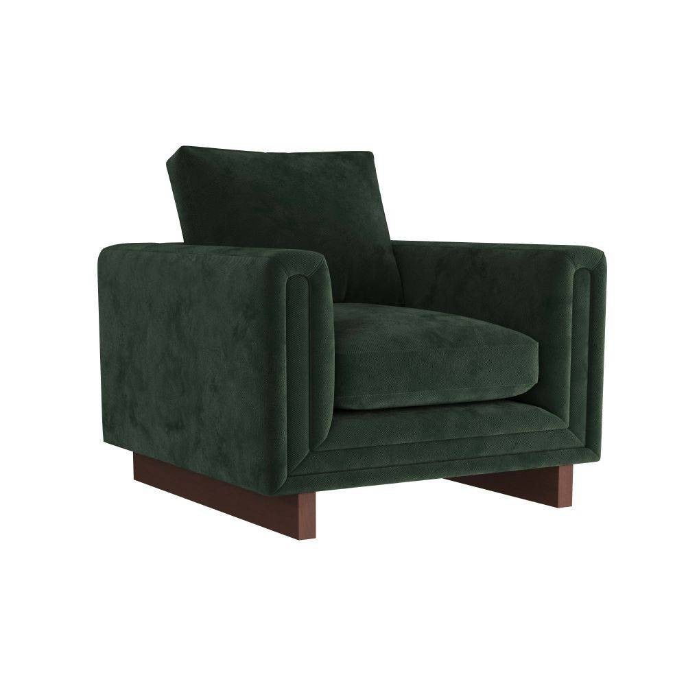 Arteriors - FRU03 - Chair - Lovell - Forest Velvet/Dark Walnut