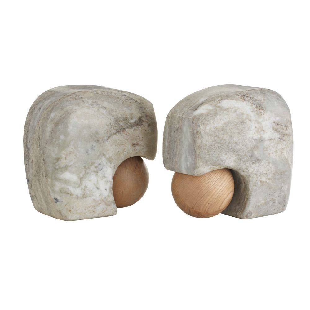 Arteriors - GAATI01 - Bookends, Set of 2 - Melt - Gray