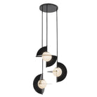 Kuzco Canada - CH65127-GBK/OP-UNV - LED Chandelier - Scorpio - Glossy Black/Opal Glass