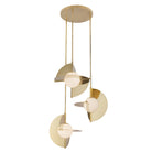 Kuzco Canada - CH65127-MRB/OP-UNV - LED Chandelier - Scorpio - Metallic Brass/Opal Glass