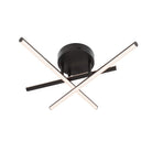 Dals Canada - SSFM20-CC-BK - Three Light Flush Mount - Asterisk - Black