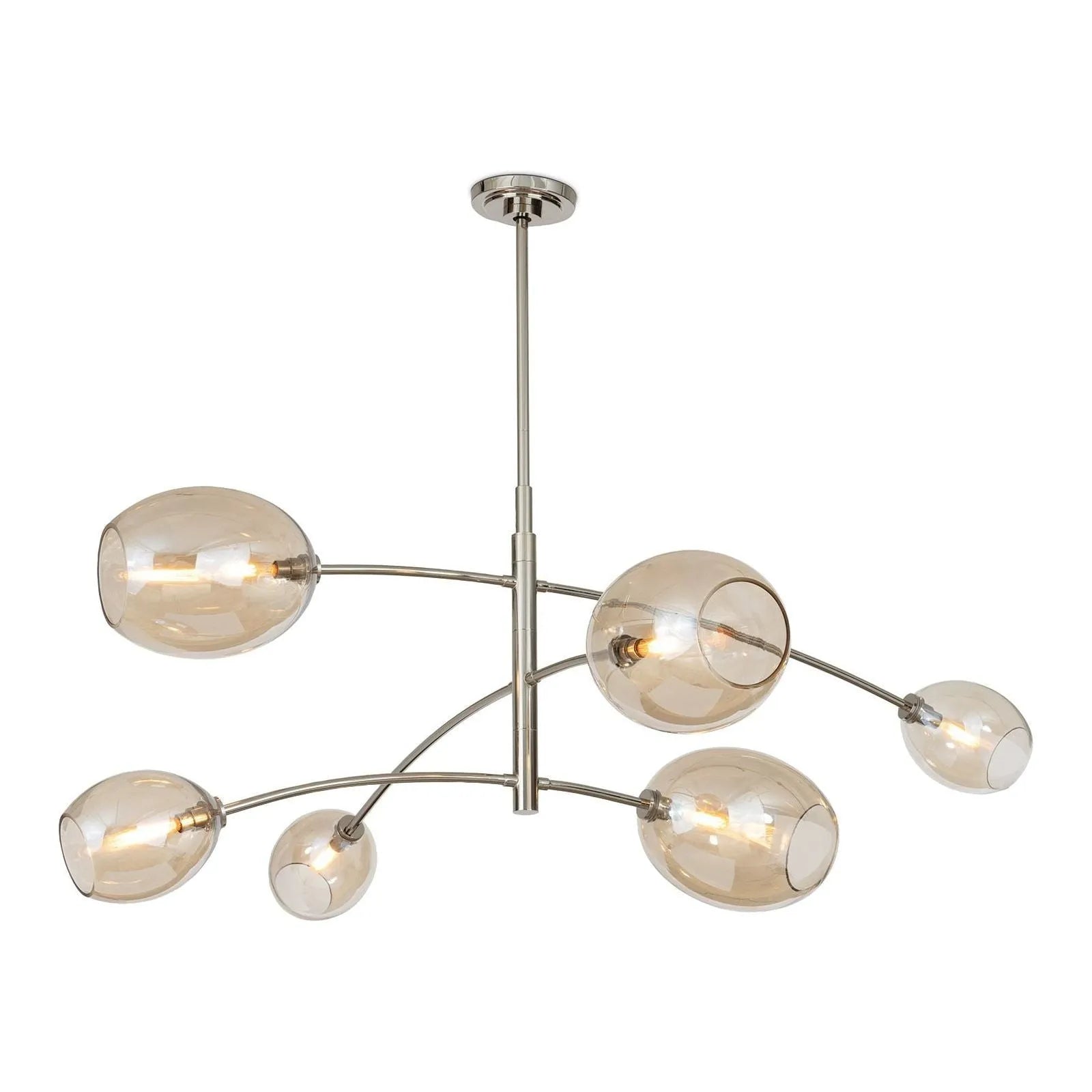 Regina Andrew 16-1512PN-CHAM Artemis Chandelier in Polished Nickel Champagne Glass