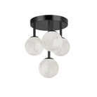 Dainolite Canada - GVA-94FH-MB - Four Light Flush Mount - Giovanna - Alabaster