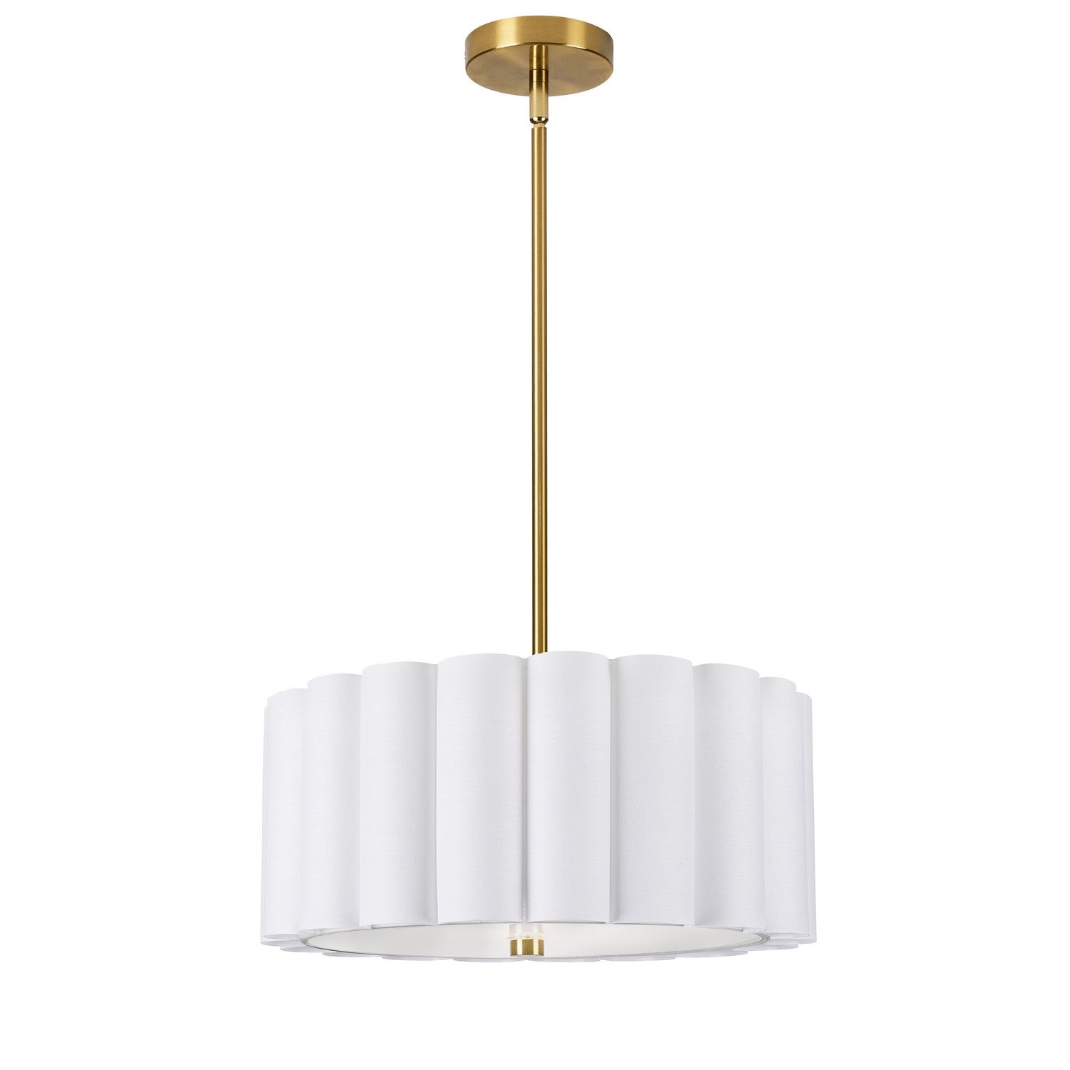 Dainolite Canada - PCA-163P-AGB-WH - Three Light Pendant - Pacifica - White