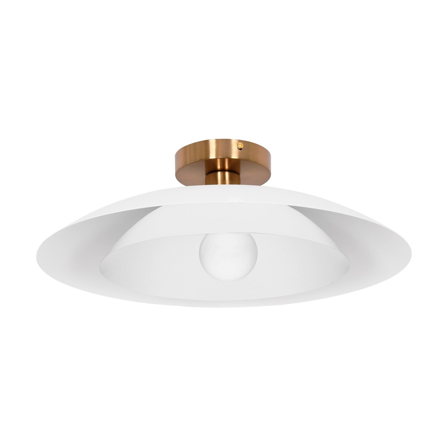 Dainolite Canada - PIM-171SF-MW - One Light Semi-Flush Mount - Pima - Matte White