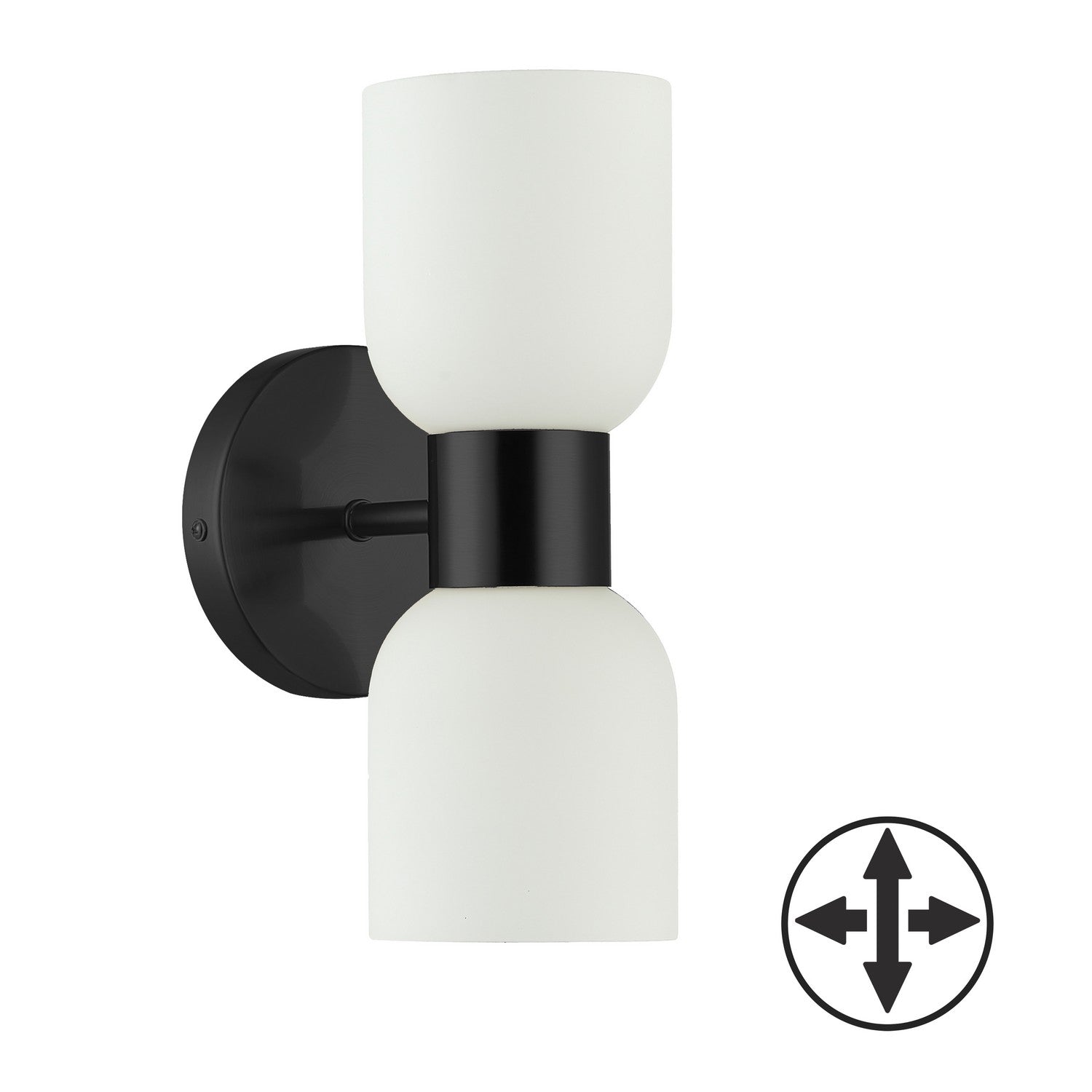 Dainolite Canada - VND-102W-MB - Two Light Wall Sconce - Vonda - Matte Black