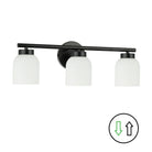 Dainolite Canada - VND-213W-MB - Three Light Vanity - Vonda - Matte Black