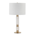 Renwil Canada - LPT1213 - LED Table Lamp - Pirot - Honed White Antique Brushed Brass