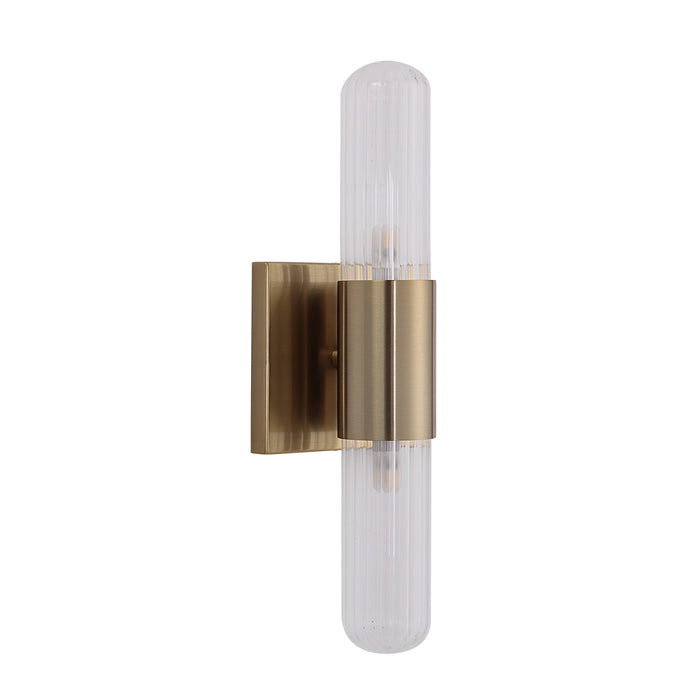 Renwil Canada - WS134 - LED Wall Sconce - Chiara - Ribbed Clear