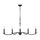 Visual Comfort Studio Canada - CC1755AI - Five Light Chandelier - Wellen - Aged Iron