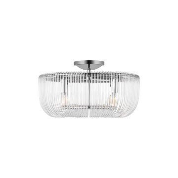 Visual Comfort Studio Canada - CF1144PN - Four Light Flush Mount - Pierce - Polished Nickel