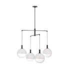 Visual Comfort Studio Canada - SLC1044AI - Four Light Chandelier - Torian - Aged Iron