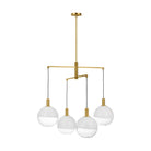 Visual Comfort Studio Canada - SLC1044BBS - Four Light Chandelier - Torian - Burnished Brass