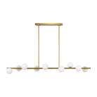 Visual Comfort Studio Canada - SLC1059BBS - Nine Light Linear Chandelier - Altair - Burnished Brass