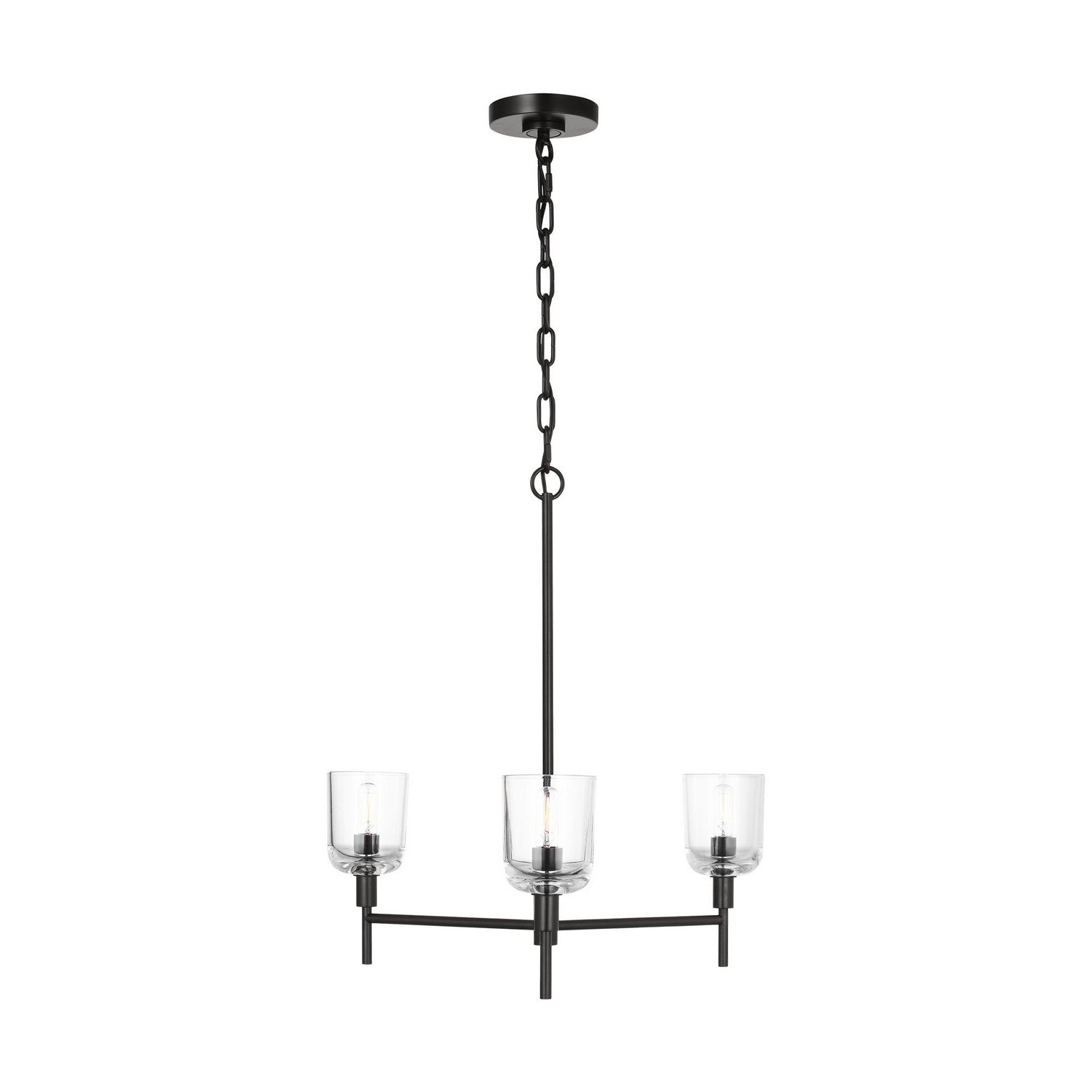 Visual Comfort Studio Canada - TFC1143AI - Three Light Chandelier - Hartley - Aged Iron