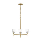 Visual Comfort Studio Canada - TFC1143BBS - Three Light Chandelier - Hartley - Burnished Brass