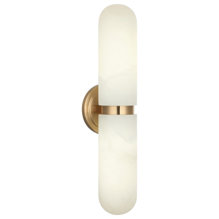 Matteo Canada - S01912AG - Two Light Wall Sconce - Capsula - Aged Gold Brass
