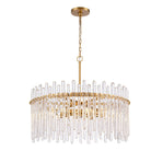 Arabela Lighting - 85101-8 - Eight Light Pendant - Icicles - Natural Brass