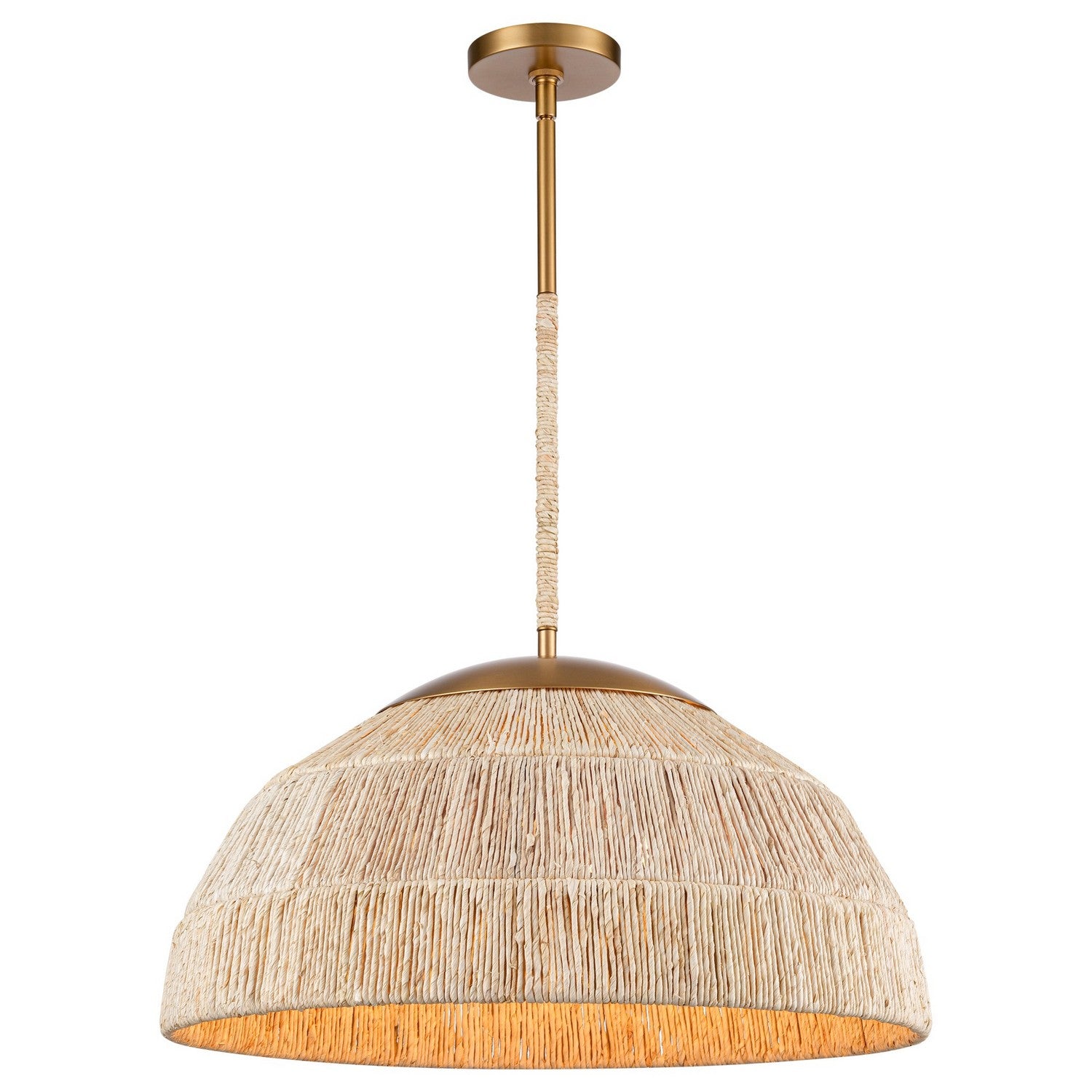 Arabela Lighting - 85112-4 - Four Light Pendant - Copa - Natural Brass