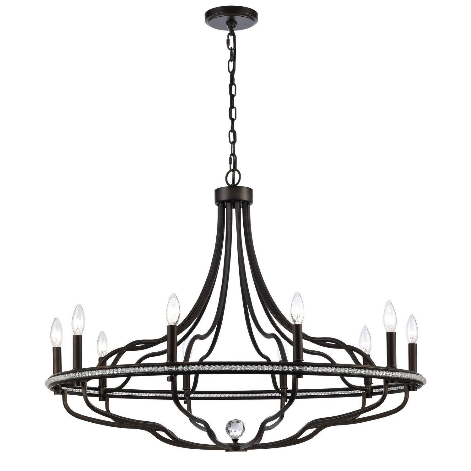 Arabela Lighting - 85153-10 - Ten Light Chandelier - Tuscan - Dark Bronze