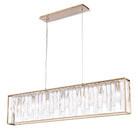 Arabela Lighting - 85172-7 - Seven Light Linear Chandelier - Boundaries - Lacquered Gold